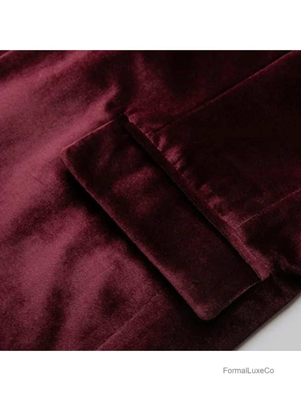 Men's Velvet Slim Fit Blazer One Button Suit Jacket Wedding Party